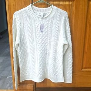 Woman's white Christopher & Banks sweater, small.